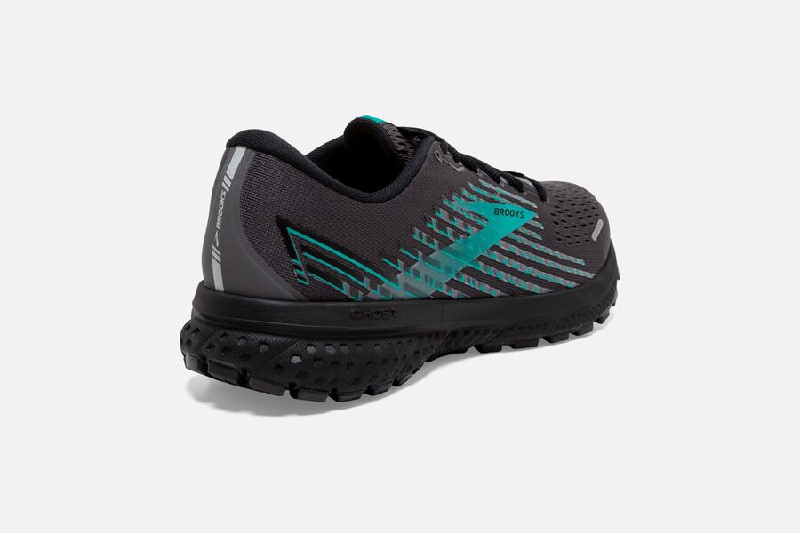 Brooks Ghost 13 GTX Road Running Shoes - Womens - Black - ZH4163509